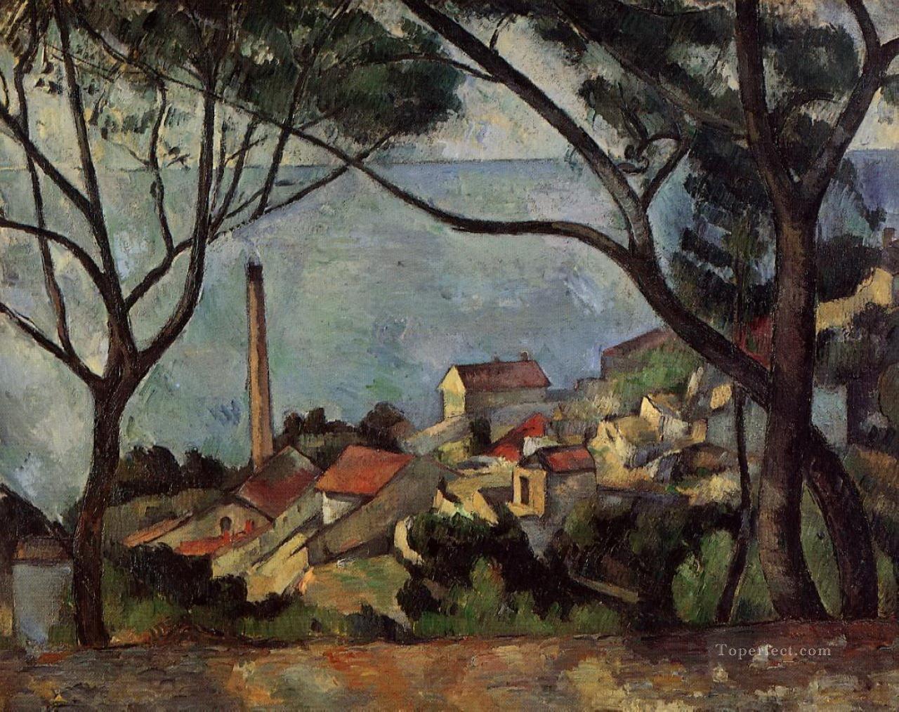 El mar en el Estaque Paul Cezanne Pintura al óleo